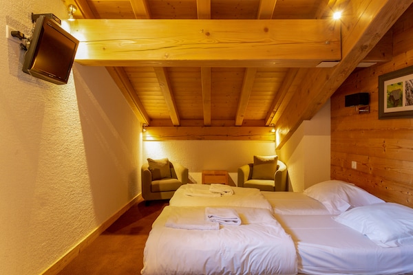 Foto van Duplex in Vallorcine bij Mont Blanc - Vakantiehuis in Vallorcine - BedRoom