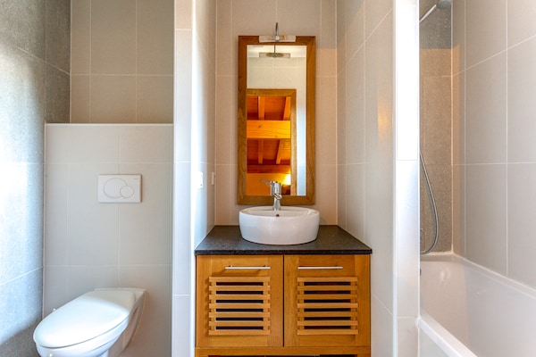Foto van Duplex in Vallorcine bij Mont Blanc - Vakantiehuis in Vallorcine - BathRoom