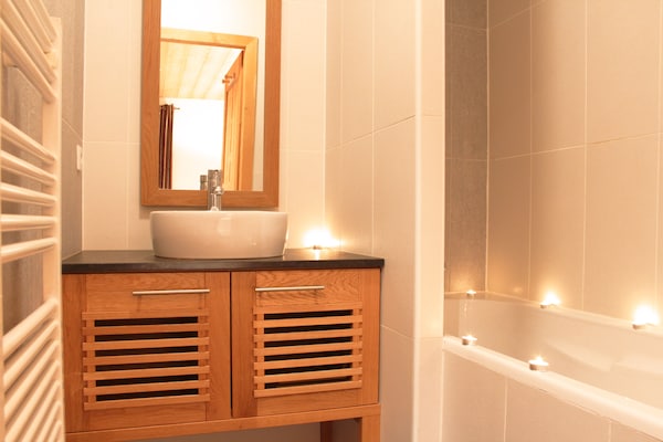 Foto van Appartement in Vallorcine bij Mont Blanc - Vakantiehuis in Vallorcine - BathRoom