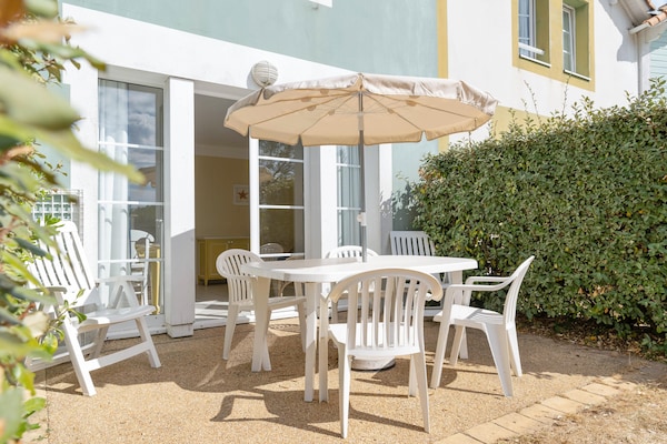Foto van Bourgenay Flat nabij de kusthellingen - Vakantiehuis in Talmont Saint Hilaire - TerraceBalcony