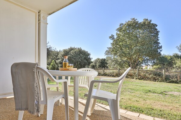 Foto van Bourgenay Flat nabij de kusthellingen - Vakantiehuis in Talmont Saint Hilaire - TerraceBalcony