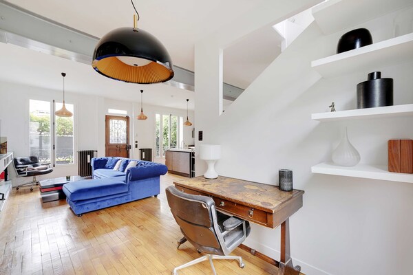 Foto van Huis met tuin - 4BR-7P- Asnières-sur-Seine - Vakantiehuis in Asnières-sur-Seine - LivingRoom