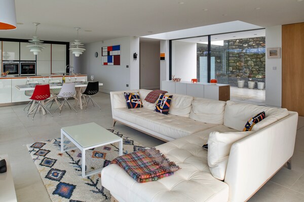 Foto van Klifwoning in Criccieth met Uitzicht op Zee - Vakantiehuis in Criccieth - LivingRoom