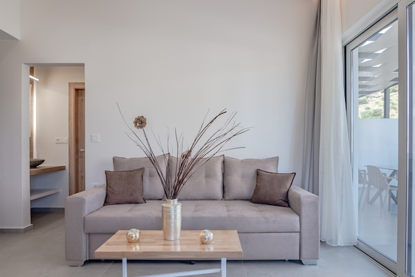 Foto van Appartement op Kreta bij zandstrand - Vakantiehuis in Plakias - LivingRoom