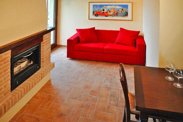 Foto van Stijlvol appartement voor 6 in Montefortino - Vakantiehuis in Montefortino - LivingRoom