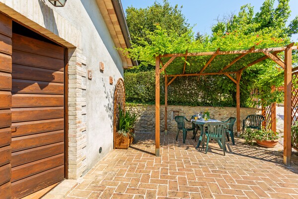 Foto van Vakantiehuis in Umbrië met zwembad - Vakantiehuis in Città di Castello - TerraceBalcony