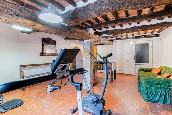Foto van Villa Belle Vue: een charme - Vakantiehuis in Montalcino - gym