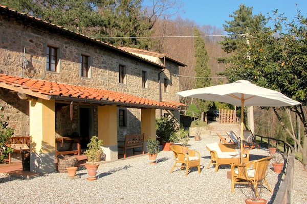 Foto van Cottage in Pescia met zwembad en tuin - Vakantiehuis in San Quirico - Pescia - ExteriorSummer