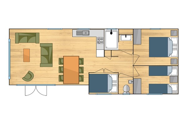 Foto van Betoverend tribale uitje voor 6 personen - Vakantiehuis in Slagharen - FloorPlan