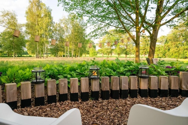 Foto van Lodge aan de Weiden met Mooie Veranda - Vakantiehuis in Ruinerwold - AreaSummer20KM