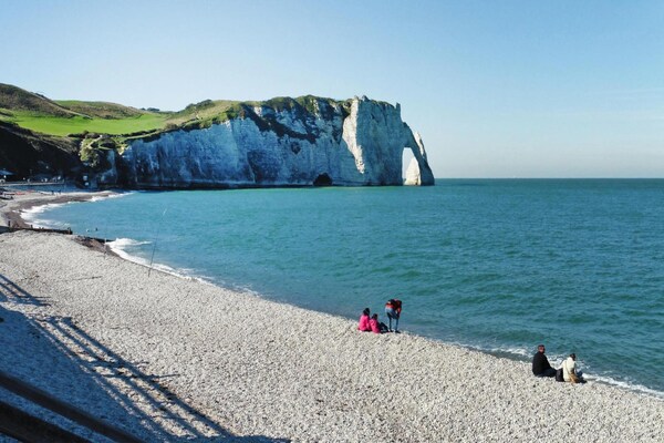 Foto van Huisje bij Étretat Kliffen met tuin - Vakantiehuis in La Poterie Cap d'Antifer - WaterView