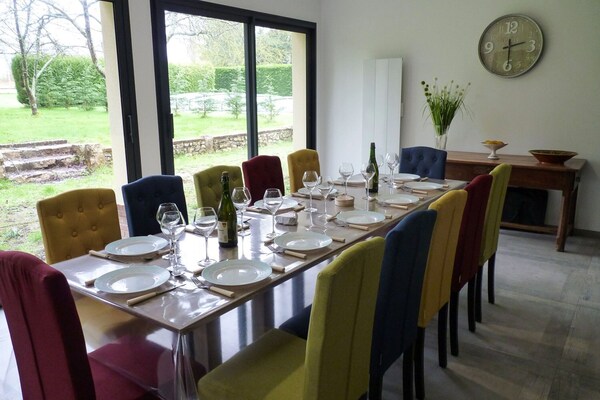 Foto van Herenhuis bij Somme-baai en Normandische kust - Vakantiehuis in Rieux - DiningRoom