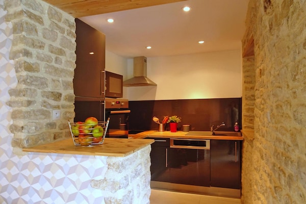 Foto van Landhuis in Normandië bij D-Day stranden - Vakantiehuis in Brucheville - Kitchen