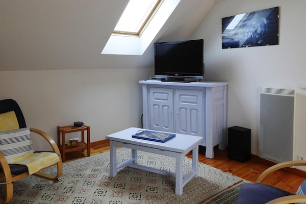 Foto van Vakantiehuis bij Mont St. Michel Strand - Vakantiehuis in St. Martin-de-Bréhal - LivingRoom