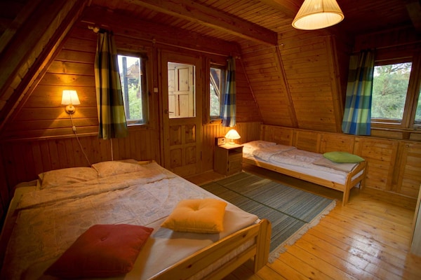 Foto van Blokhuis bij Tajty-meer, Mazurische Merenroute - Vakantiehuis in Wilkasy - BedRoom