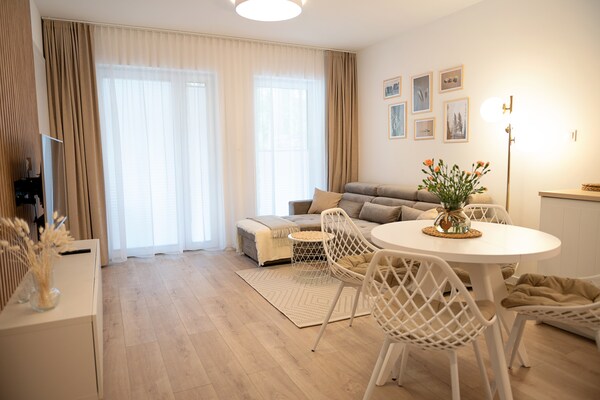 Foto van Comfortabel appartement, bad het hele jaar door - Vakantiehuis in Pobierowo - LivingRoom
