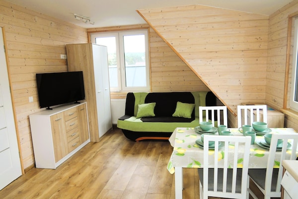 Foto van Appartement in Wisełka met een groot terras - Vakantiehuis in Wisełka - LivingRoom