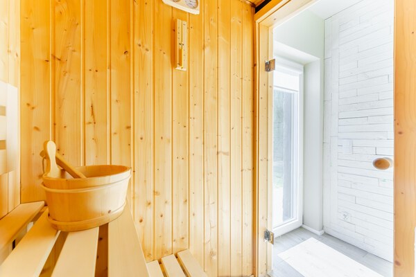 Foto van Huis in Grzybowo vlakbij het strand, privésauna - Vakantiehuis in Grzybowo - Sauna