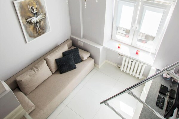 Foto van Appartement vlakbij station Fabryczna - Vakantiehuis in Łódź - LivingRoom