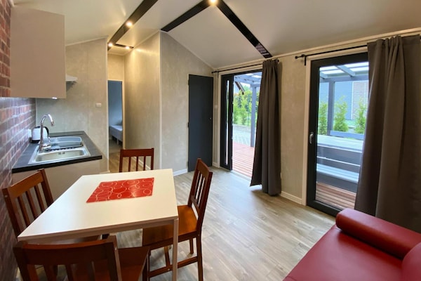 Foto van Bungalow in Dziwnów bij Oostzee Promenade - Vakantiehuis in Dziwnow - Kitchen