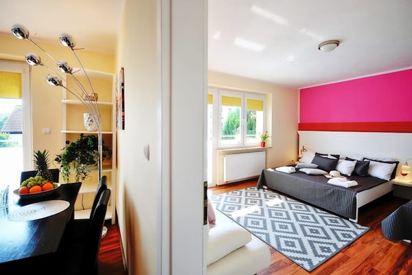 Foto van Appartement met balkon vlakbij het strand - Vakantiehuis in Ustronie Morskie - BedRoom
