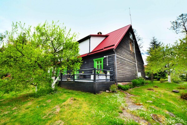Foto van Vakantiehuis in het bos, privétuin, sauna - Vakantiehuis in Polanow - ExteriorSummer
