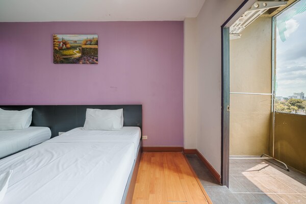 Foto van Stijlvolle Twin | Geweldig voor Khaosan Park - Vakantiehuis in Bangkok - BedRoom